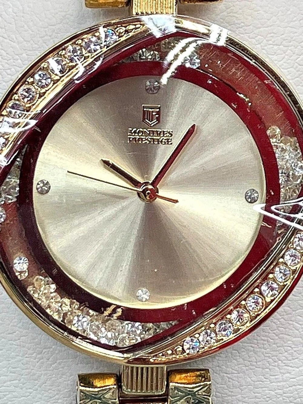 New In Box | Montres Prestige x Invicta Gold Dancing Crystal Watch